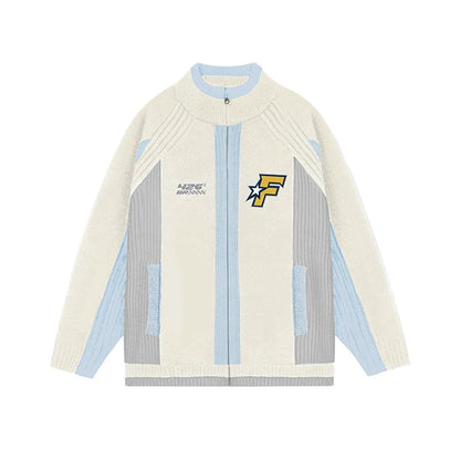 Street Racing Stitched Sweater Coat