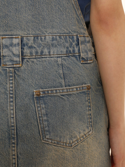 Denim Strap Skirt