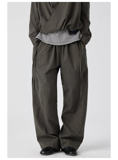 Six-pocket Pleated Kendo Pants