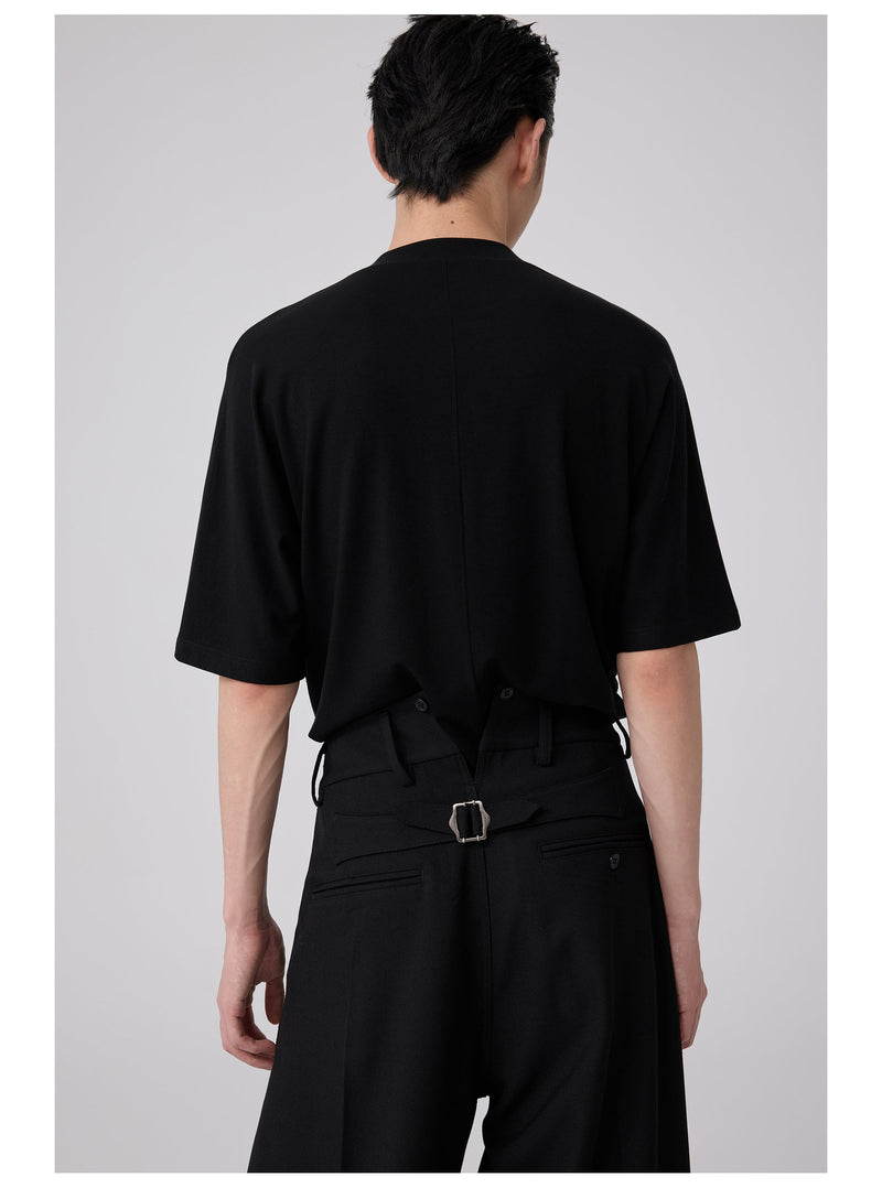 Wool Slim-fit Turtleneck T-shirt
