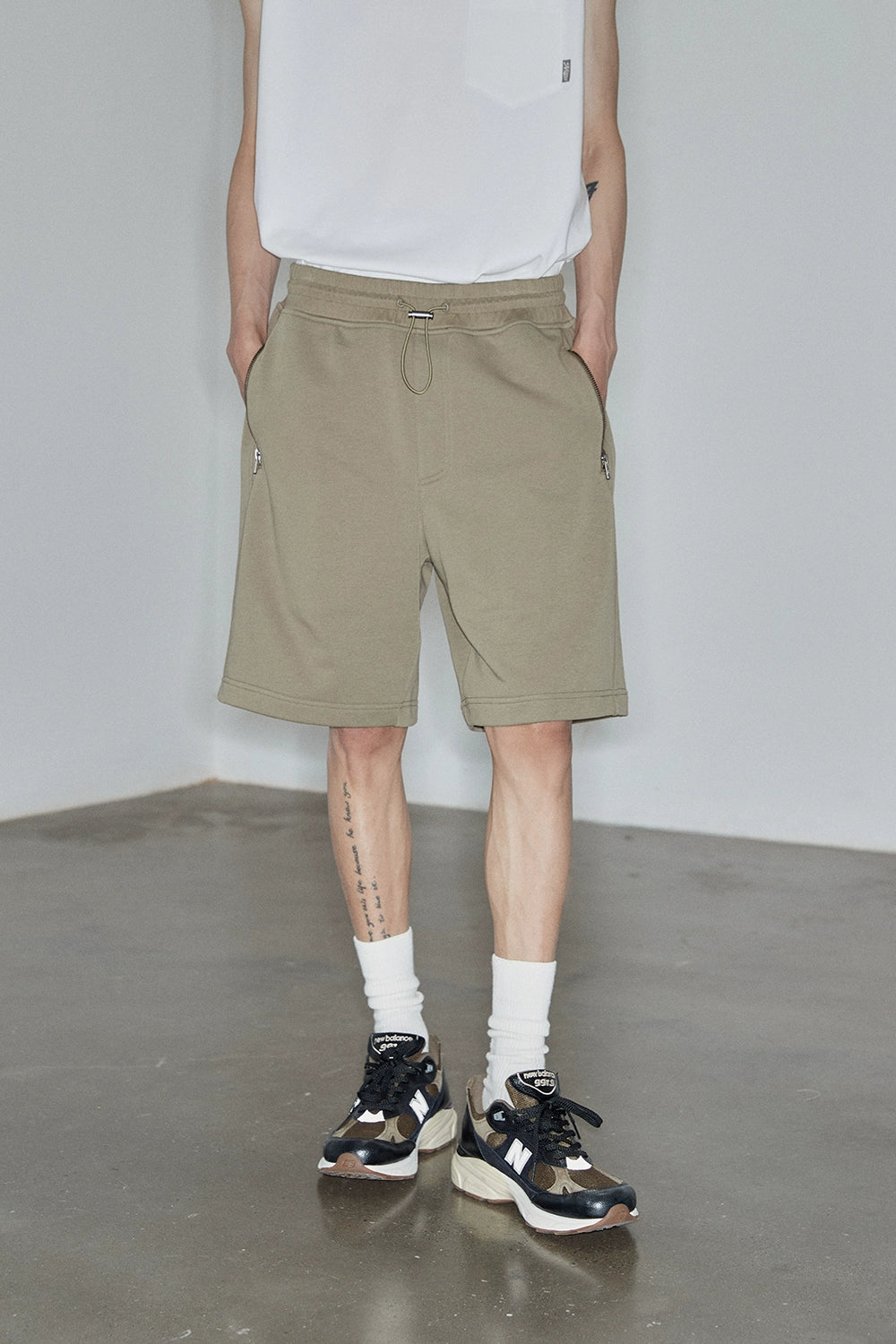 Zippered Pocket Athletic Shorts