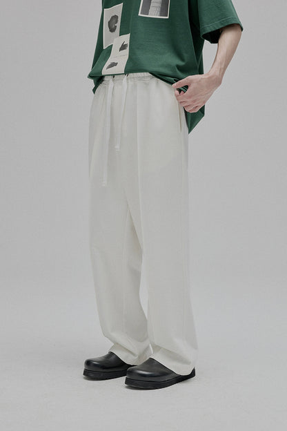 Lace-up Straight Full/short Pants