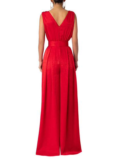 Clothing Summer Slim High Waist Color Jumpsuit