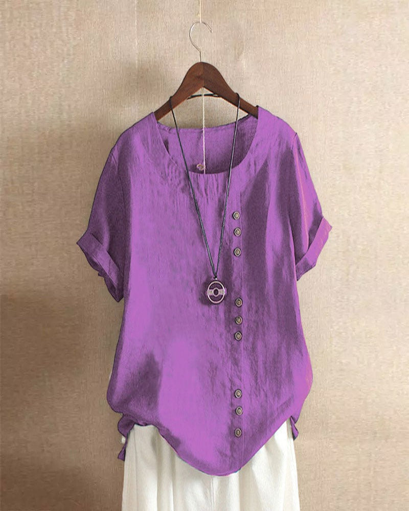Beatrice | ’s Summer Button Detail Blouse