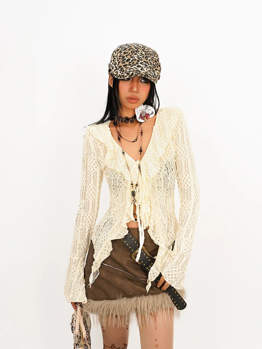 Nico Molly Crochet Cardigan - Cream ()