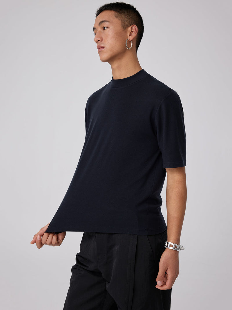 Wool Slim-fit Turtleneck T-shirt