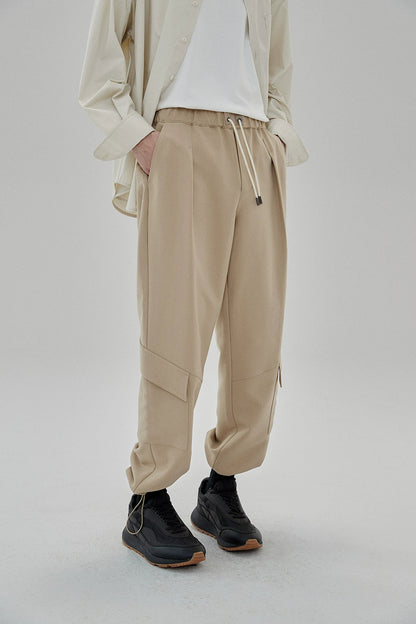 Draping Drawstring Cargo Pants
