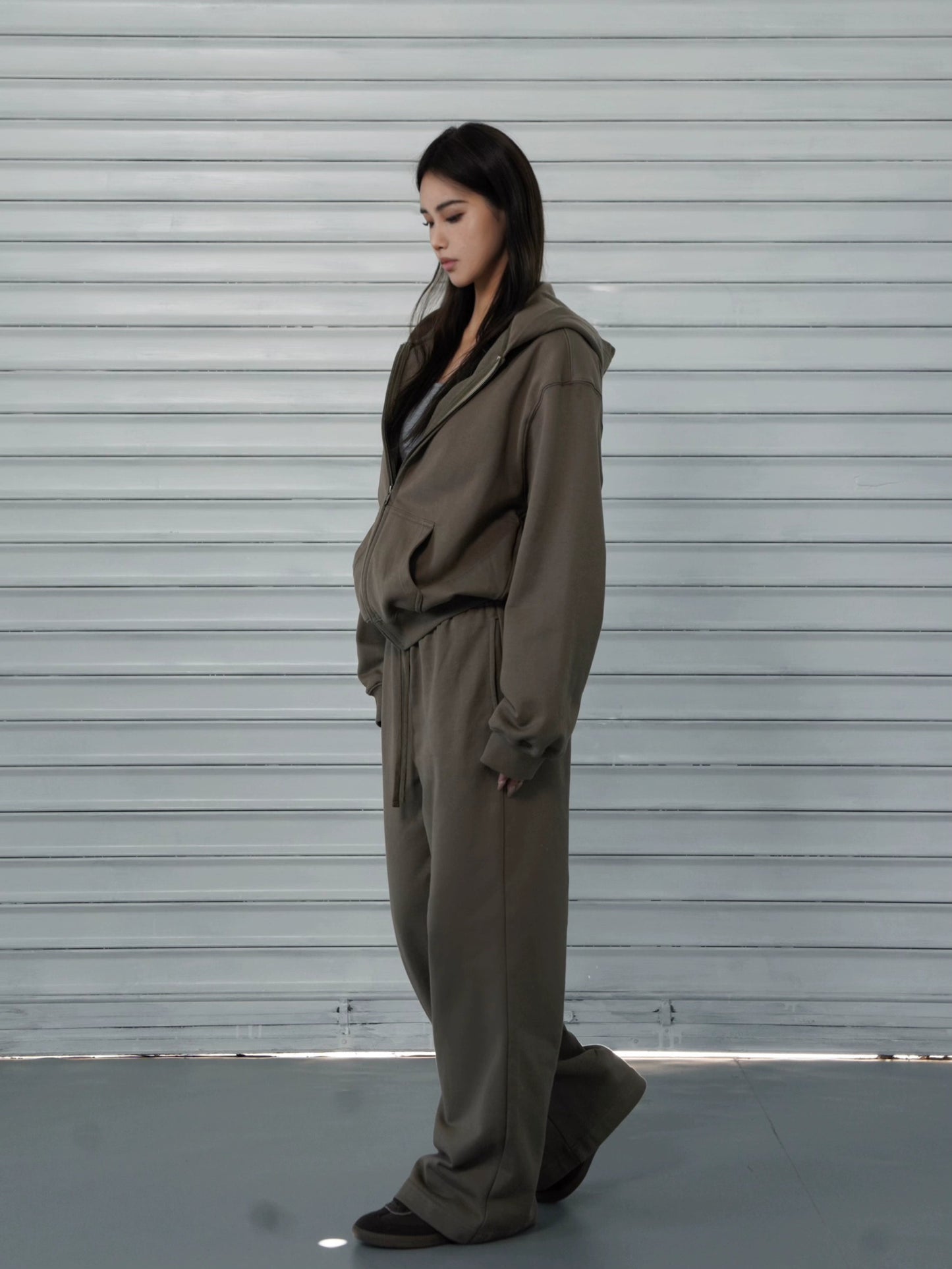 Loose-fit Drawstring Straight-leg Athletic Pants