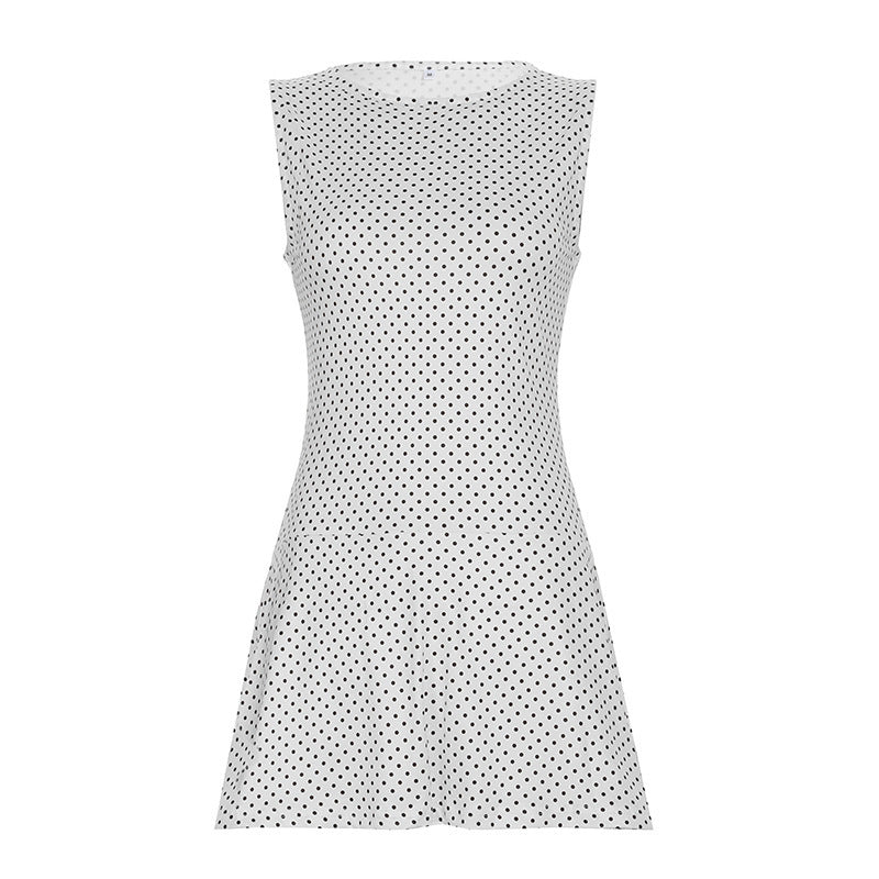 Polka Dot A-line Mini Dress