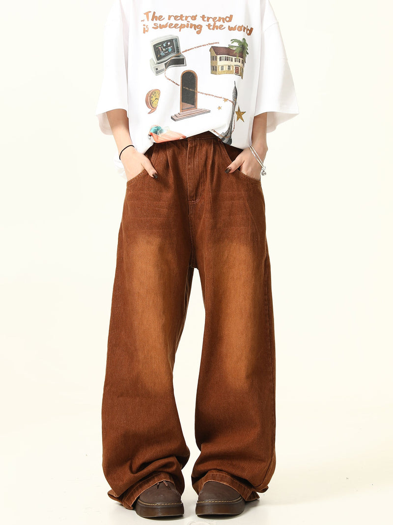 Denim Wide Leg Pants