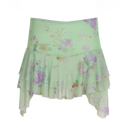 Kaelynn Asymmetric Mini Skirt