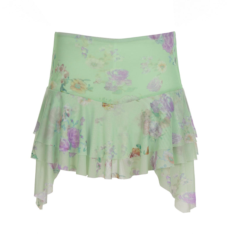 Kaelynn Asymmetric Mini Skirt