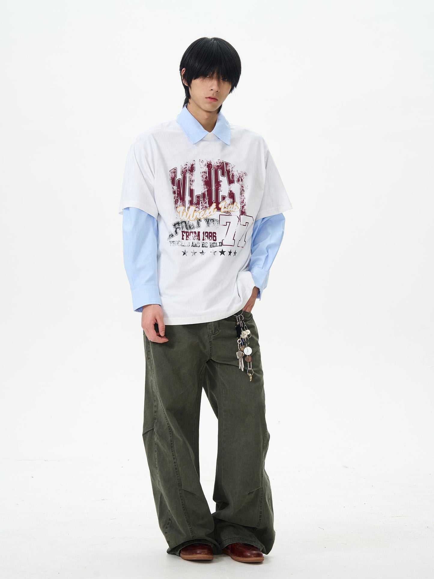 Olive Cargo Wide Leg Pants