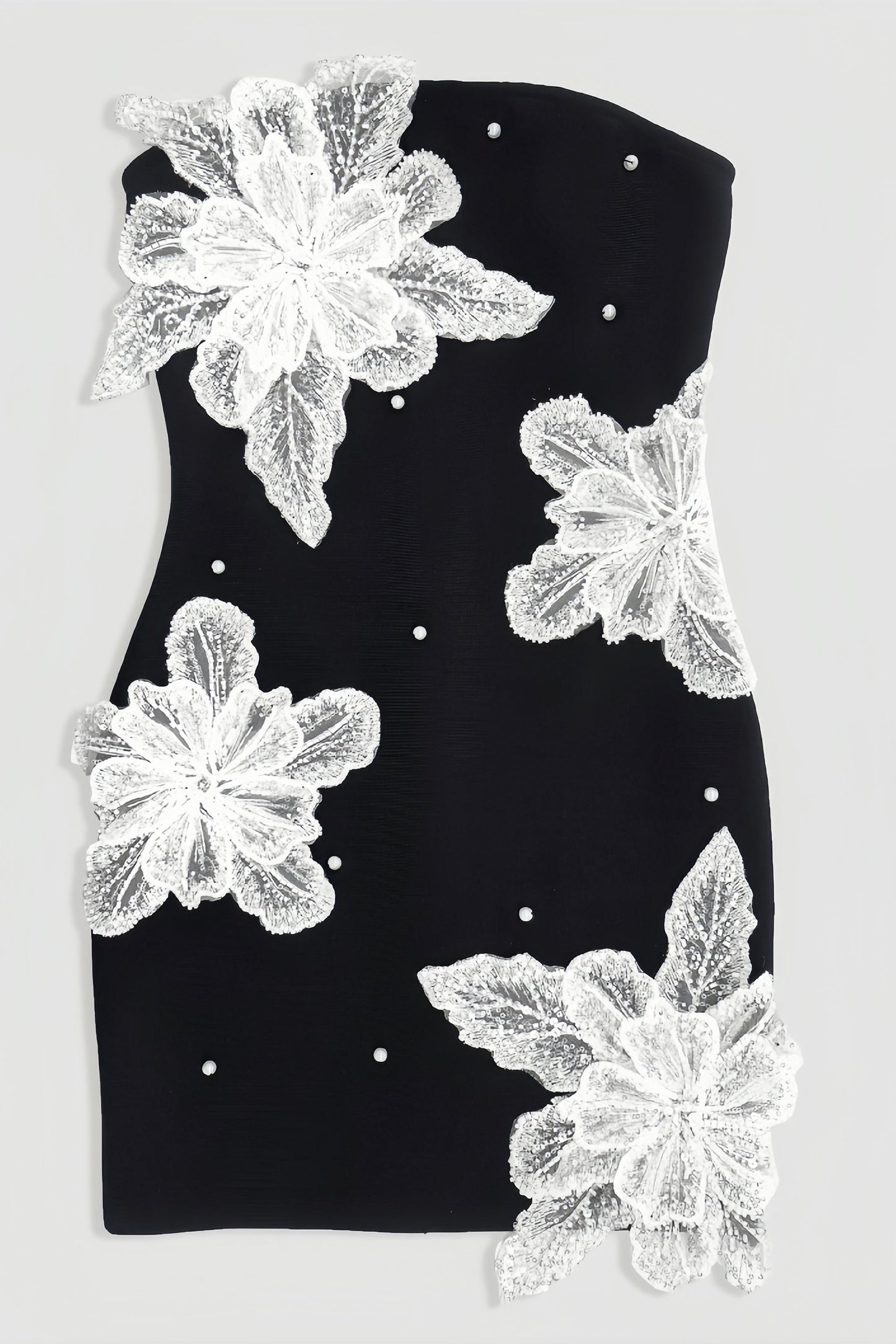 Fari Beaded Knit Mini Dress