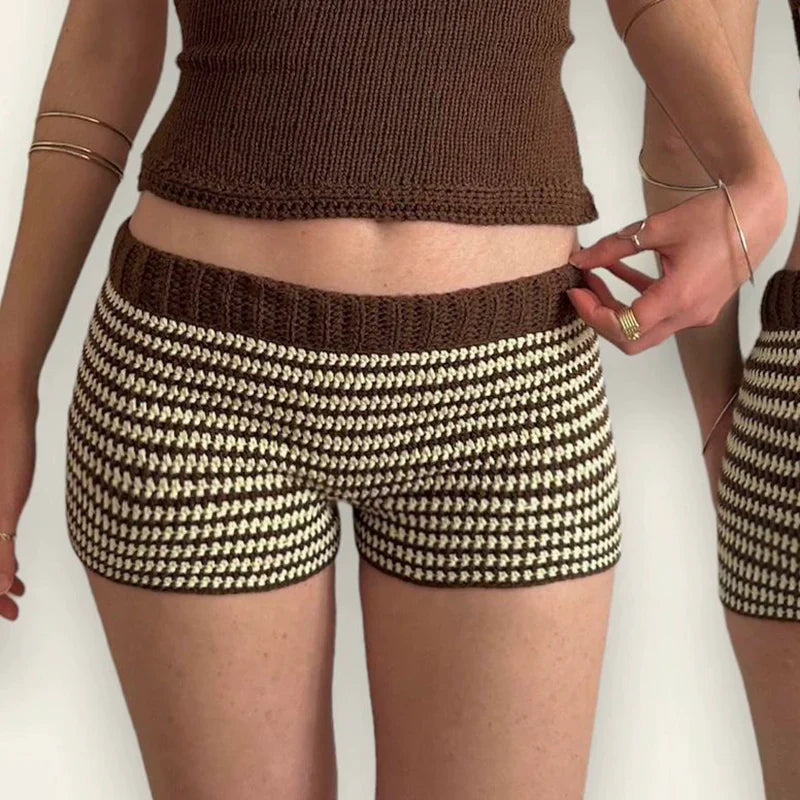Kensington Striped Woolen Shorts