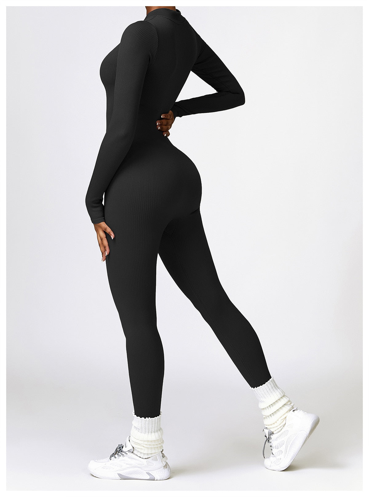 Serena - Zip Up Jumpsuit Long Sleeve