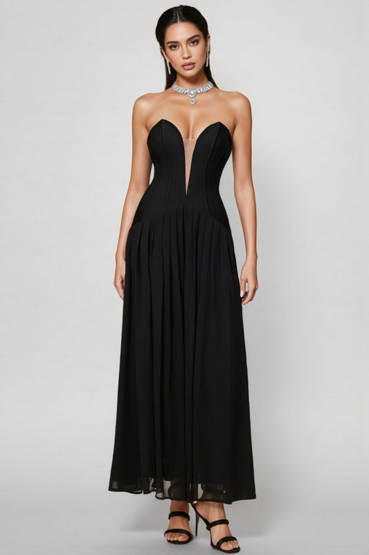 Breen Strapless Bandage Maxi Dress