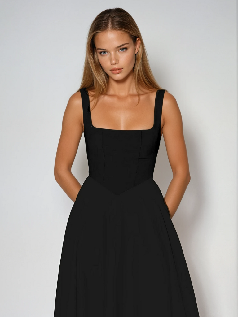 Krizzia - Runway Ready Midi Sun Dress