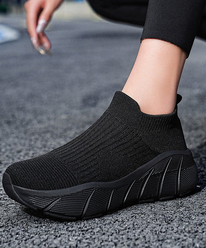 Orange Elastic Fabric Platform Sport Shoes for Tp025