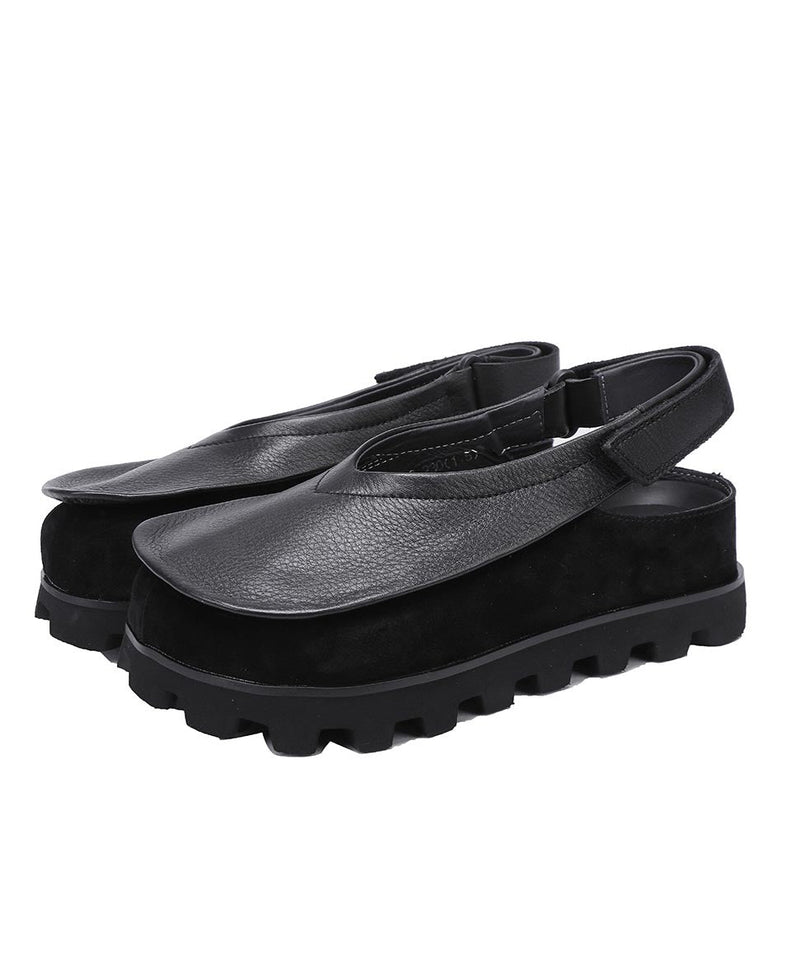 Original Design Handmade Brown Splicing Platform Flat Shoes Yc030
