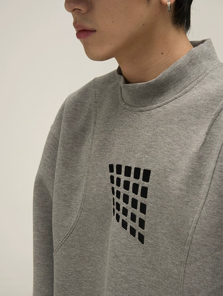 Artistic Flair Oversized Embroidery Sweatshirt