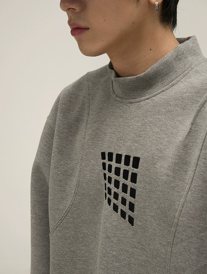 Artistic Flair Oversized Embroidery Sweatshirt