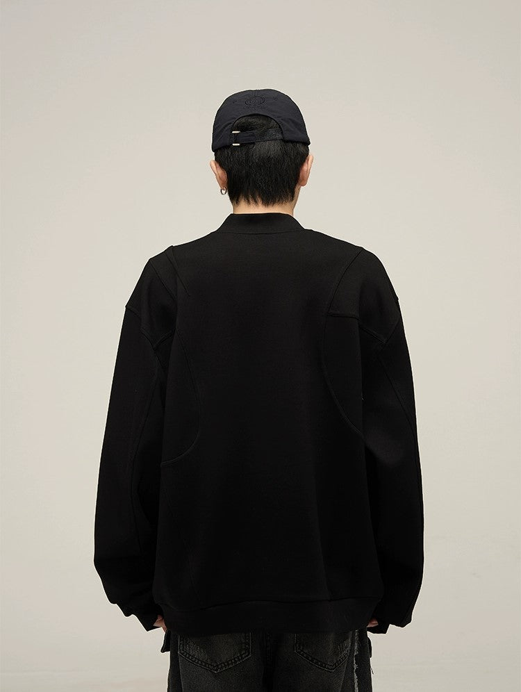 Artistic Flair Oversized Embroidery Sweatshirt