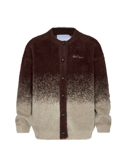 Graduated Knit Oversize Cardigan
