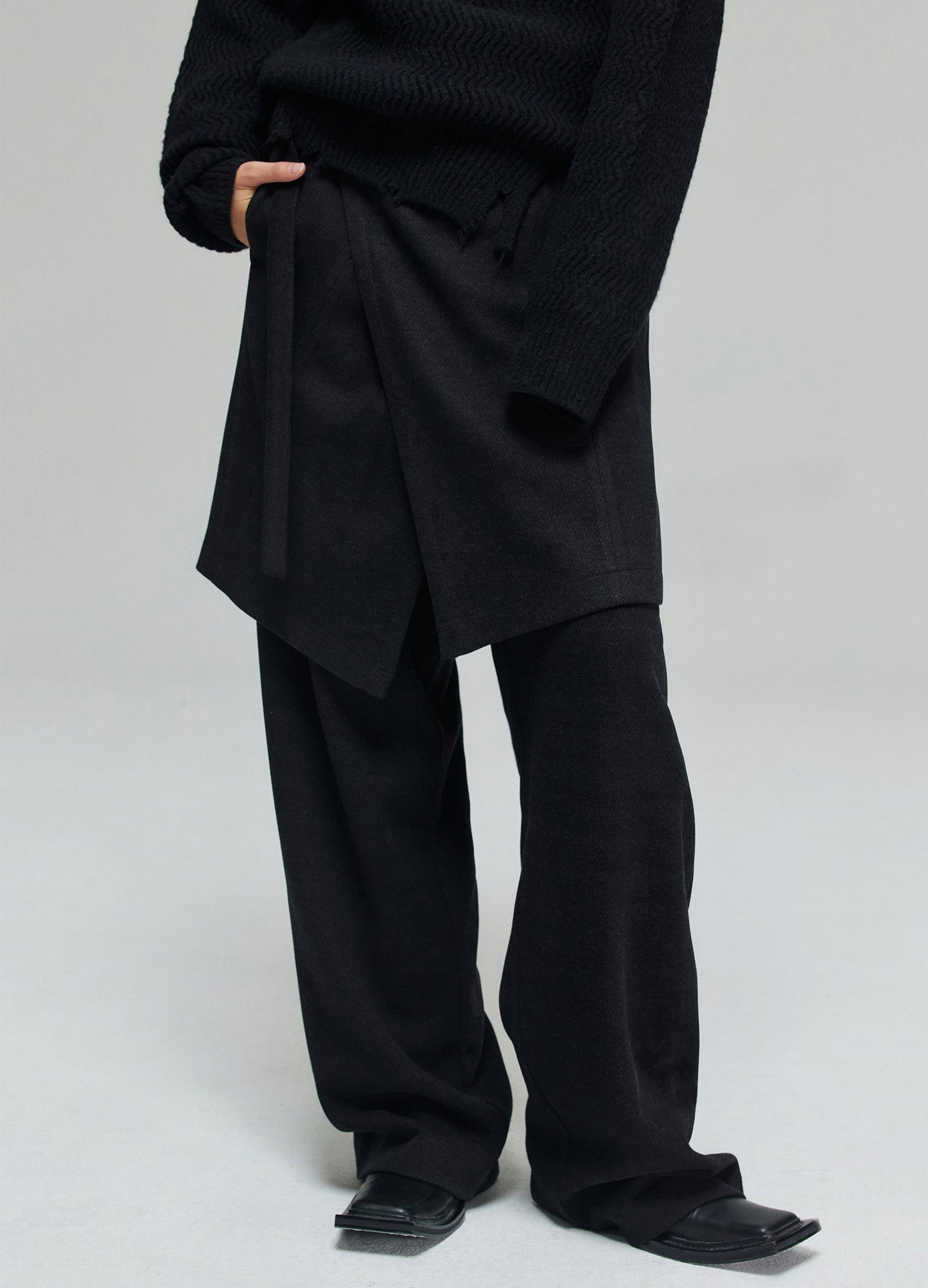Side Buckle Wrap Skirt