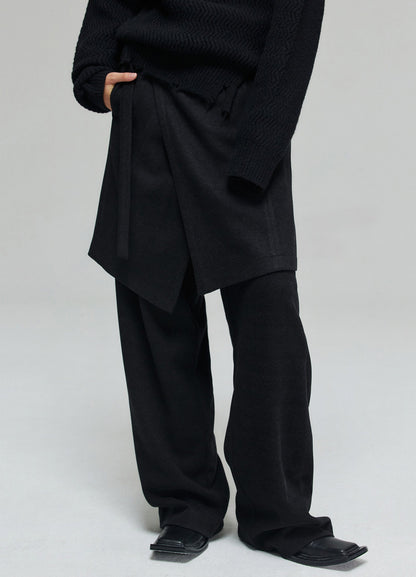 Side Buckle Wrap Skirt