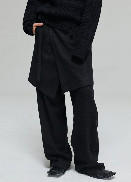 Side Buckle Wrap Skirt