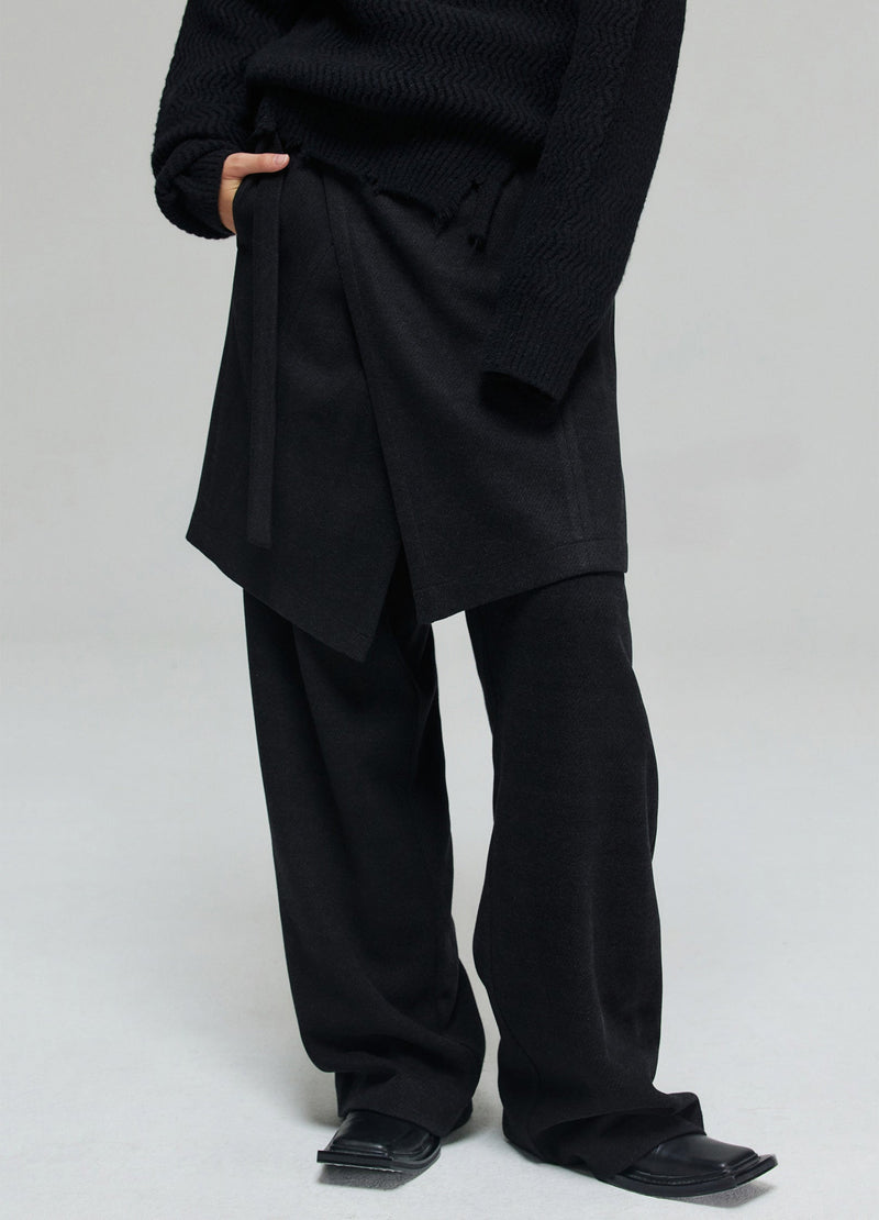 Side Buckle Wrap Skirt