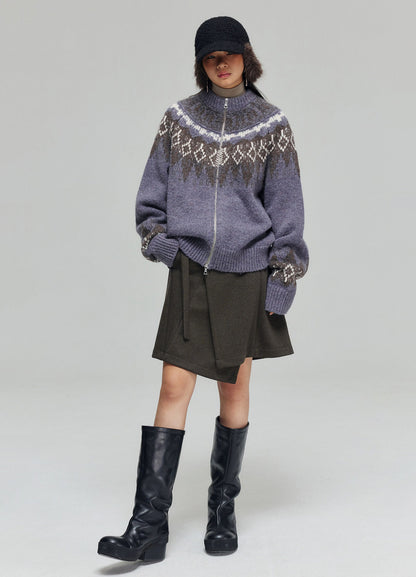 Side Buckle Wrap Skirt