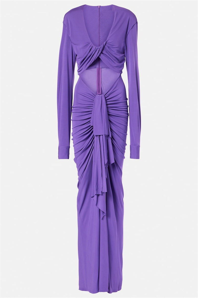 Donna Cut Out Drape Maxi Dress