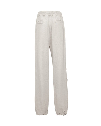 Distressed Spliced Sweatpants