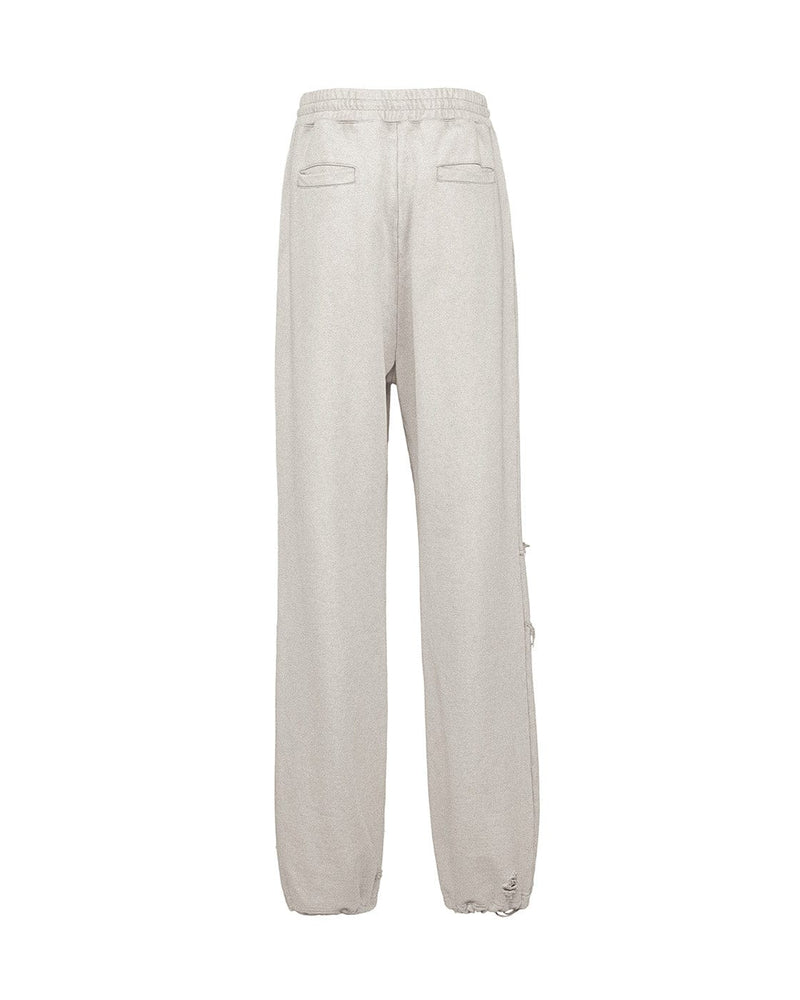 Distressed Spliced Sweatpants