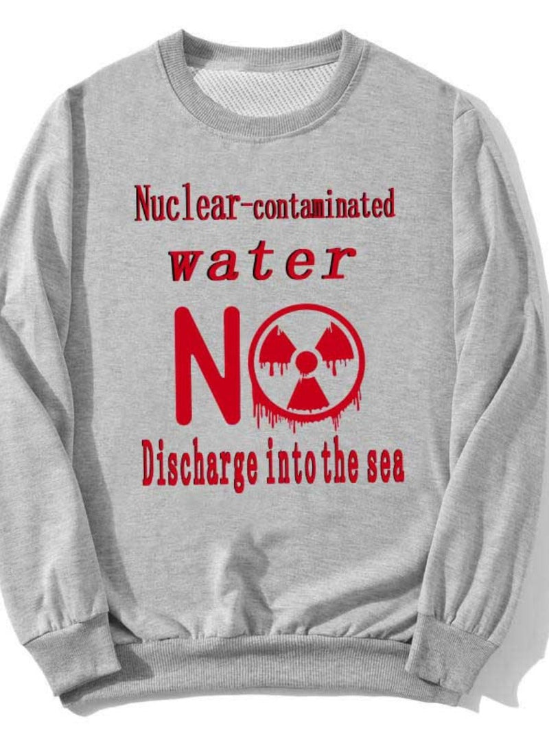 Letter Print Sweatshirt Ar5042