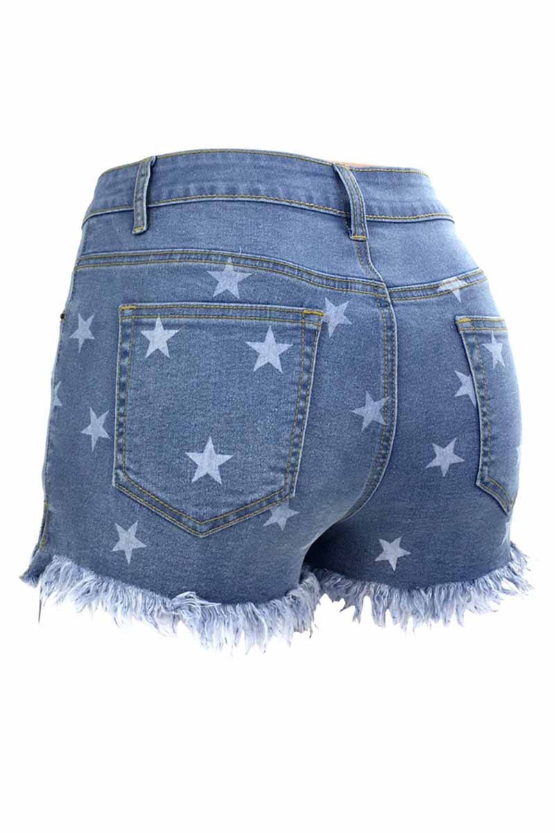 Star Denim Shorts