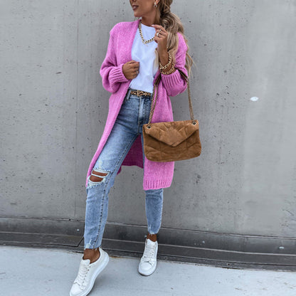 Lauren | ’s Relaxed Fit Long Open Front Cardigan