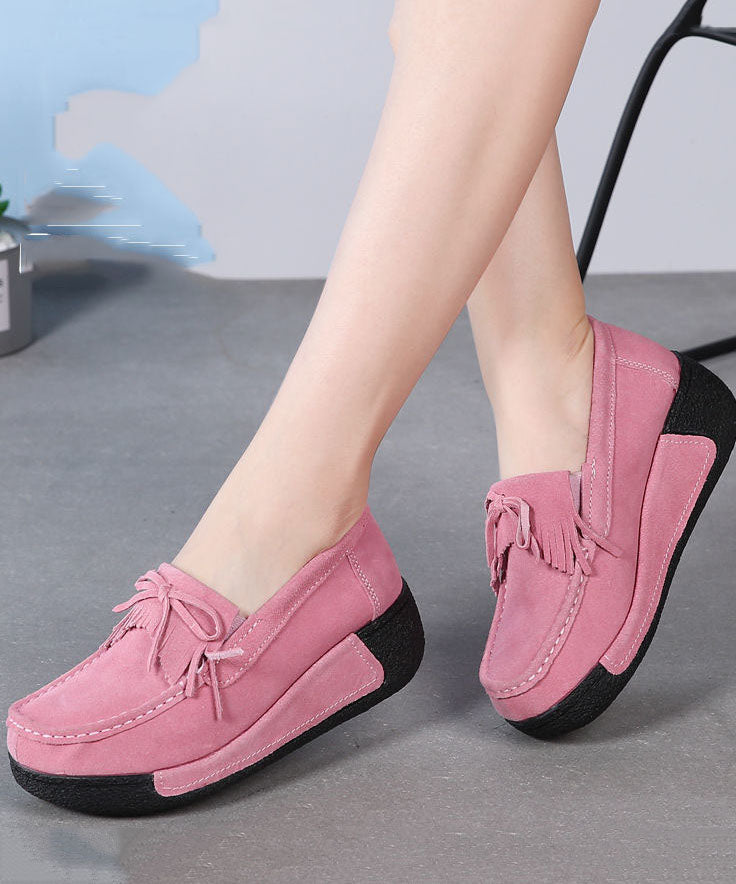 Pink High Wedge Heels Shoes Wedge Fitted High Wedge Heels Shoes Ly0165