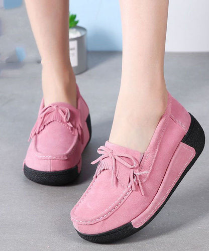 Pink High Wedge Heels Shoes Wedge Fitted High Wedge Heels Shoes Ly0165