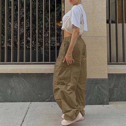 Pink Jogger Tech Low Waist Cargo Pant