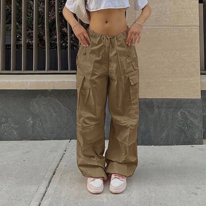 Pink Jogger Tech Low Waist Cargo Pant