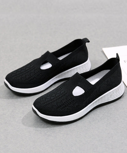 Platform Flat Shoes for Pink Breathable Mesh Uu010