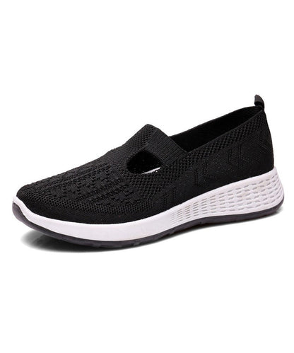 Platform Flat Shoes for Pink Breathable Mesh Uu010