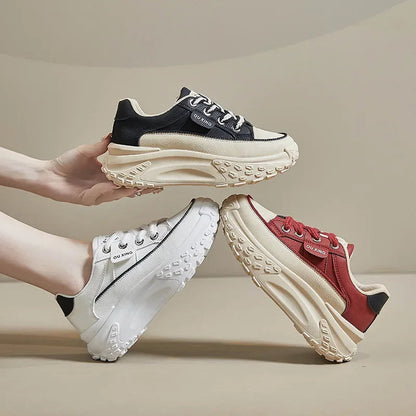 Platform Shoes for Outdoor Jogging Sneakers Designer Brand Woman Walking Trainers Wedges Chunky Hiking Footwear