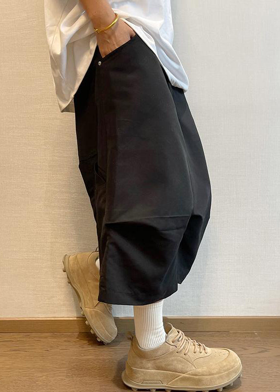 Beige Pockets High Waist Pants Summer Yt020