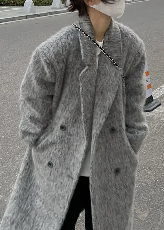 Pockets Ma Hai Mao Coat Winter