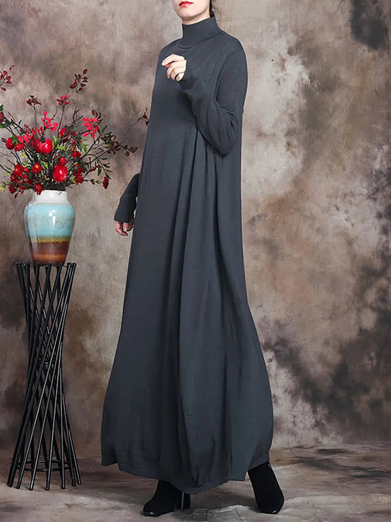 Turtleneck Maxi Dress
