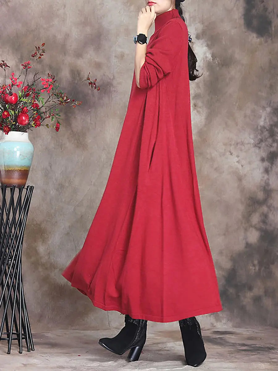 Turtleneck Maxi Dress